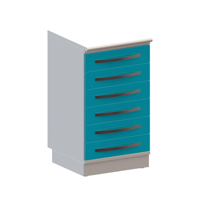 Т6 - тумба напольная на подиуме серия Люкс, 6 выдвижных ящиков | Виталия (Россия)