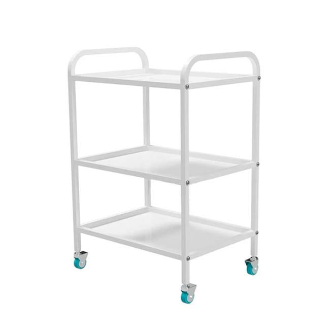 СМИ-03 - передвижной инструментальный столик, колеса из серой резины, 3 полки | ВЗМО (Россия)