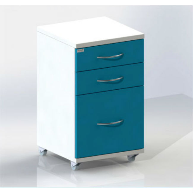 ТЛ-3 - Тумба передвижная, сталь в полимере, 3 выдвижных ящика | Виталия (Россия)