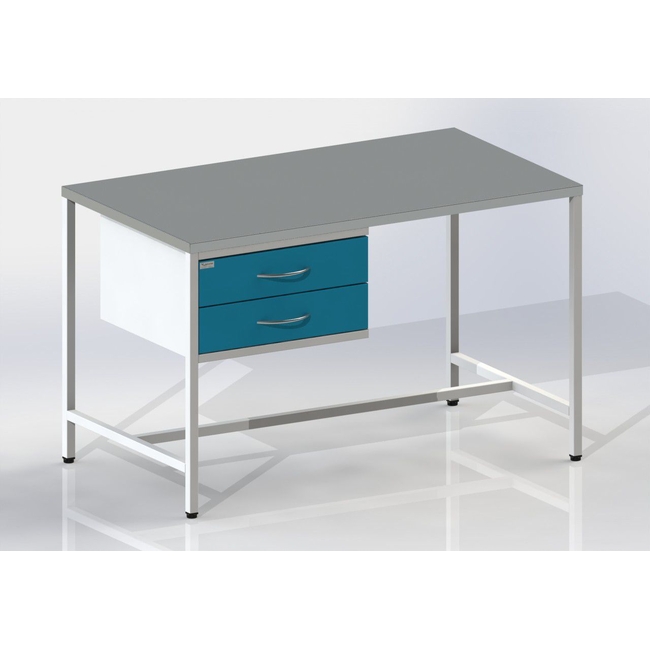 СЛ-Т2 - стол лабораторный, столешница из нержавеющей стали, 2 выдвижных ящика | Виталия (Россия)