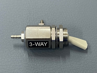 Трехпозиционный переключатель мгновенного включения/выключения с латунным наконечником 1/6